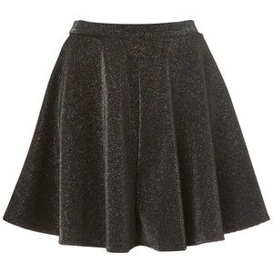 Topshop Black Sparkle skirt